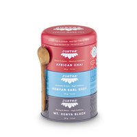 Justea | Black Tea Trio | Stackable Tea Cans | Loose tea | Organic | fair trade