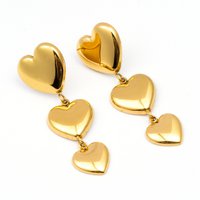 Oorbellen stainless steel GOUD - E60748100499