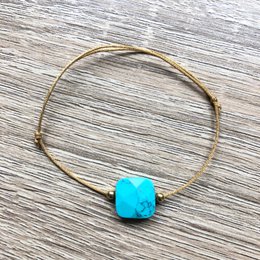 Bracelet cordon coulissant Mia plaqué or