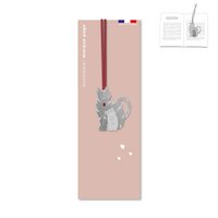 Metal bookmark cat "mimine"