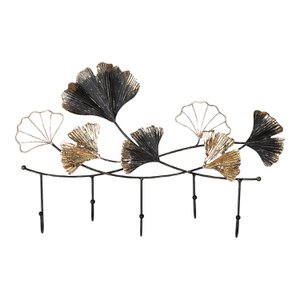 Garderobe Ginkgo schwarz H. 29 cm, VE 4