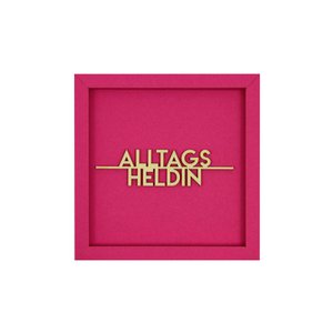 EVERYDAY HERO frame card wood lettering magnet