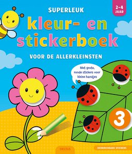 Superleuk kleur- en stickerboek voor de allerkleinsten (2-4 j.)
