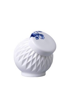 Blaue Faltzuckerschale