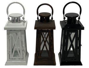 FAROLA METALEN KRISTAL 10X10X23 3 SURT. FA199909