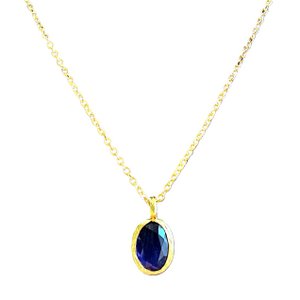 Glow ketting donkerblauw