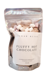 Fluffy hot chocolate mix with cotton candy-flavored marshmallows. Soft, sweet, and perfect for cozy winter drinks.
