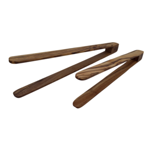 Feine Holzzange in 2 Grössen aus Olivenholz  