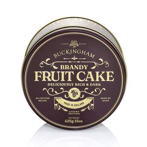 Buckingham Cakes - Brandy Fruit Cake with Cognac - vintage blik