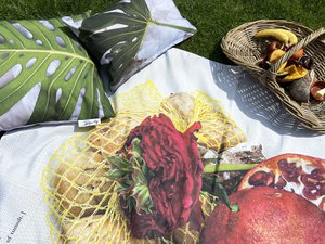 Devoted Passion - 140x180cm picnic plaid + tote bag