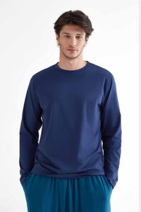 T2110-03 | TENCEL™ Active Men's Long Sleeve Shirt - Navy