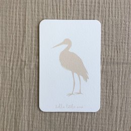 Lykønskningskort Fødselsstork