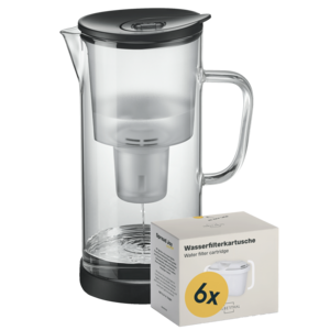 Filterkaraffe inkl. 6er Pack Kartuschen