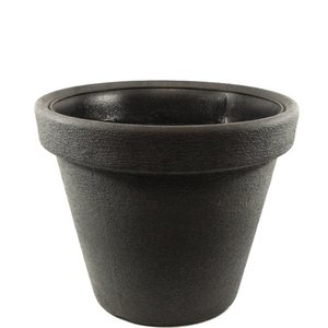 Plastic tub Sofia conical, D46cm, H38cm, anthracite