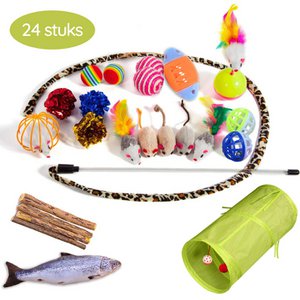 GIZMO Kattenspeeltjes Set - 24 stuks