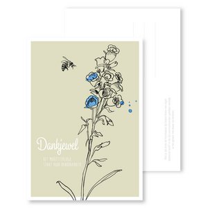 Ansichtkaart Dankjewel