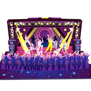 Pop concert pop-up card