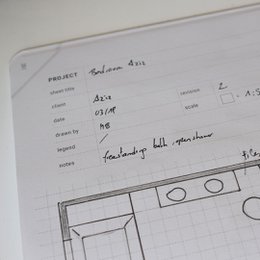 Interiørdesign brevpapir notesbog