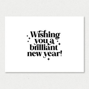 Christmas card | Wishing you a brilliant new year