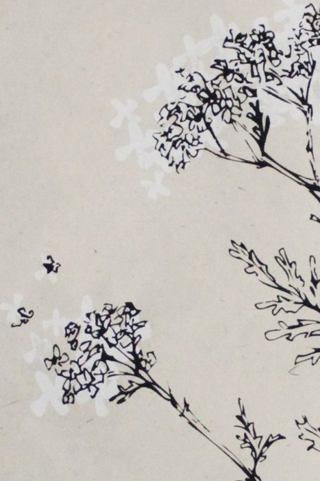White flower Wall Art 50 x 70 cm