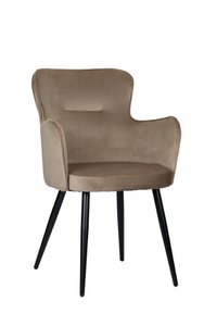 Oorfauteuil zandwit (Set van 2)
