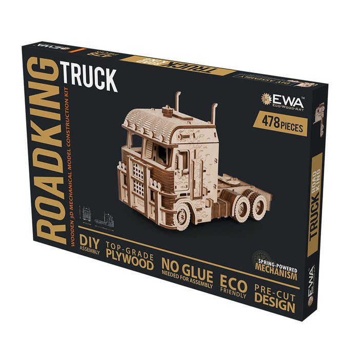 Eco Wood Art, (EWA) 3D wooden puzzle Truck Road King, 3236, 29.3