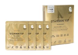 Gold facial mask with 3+1 pack, hydrating and nourishing skin.