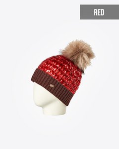 Waterafstotende muts met pompon: CONSELA