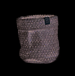 SIZO Knitted Paper Bag Schwarz mit wasserdichtem, biologisch abbaubarem Innenfutter
