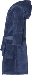Fleece Bademantel Uni - Navy