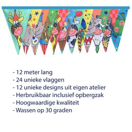 Stof Garland Party XL - Stof flag - Parti Garland