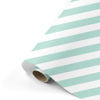 Gift wrap Bold Lines mint/white 70x200 cm, per 10