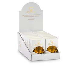 125 mg de poudre d'or comestible 23 carats, salière