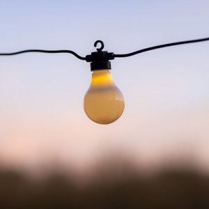 Lea LED-lichtketting 10 witte lampen 5 m uitbreidingsset