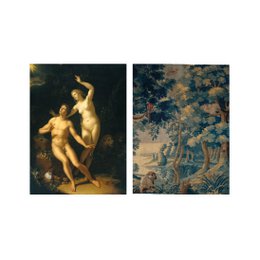 Postcard collage Museum-collectie - Adam & Eva