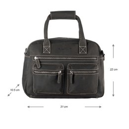 Ladies Bag Buffalo Leather In 3 Colors With A Shoulder Strap And Handles – Medium Size