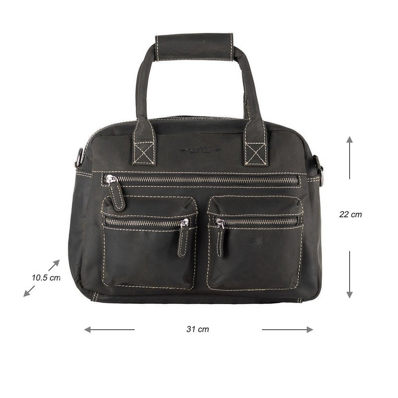 Ladies Bag Buffalo Leather In 3 Colors With A Shoulder Strap And Handles – Medium Size