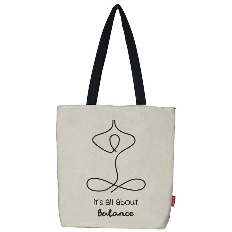 Totebags. Bolso grande modelo "Det handler om balance"