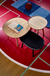Naïve side table, rectangular L610, black
