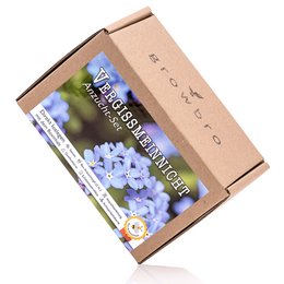 "Forget-me-not growing set with blue flowers, includes everything needed to grow your own love symbol as a gift for best friends or women."

The product is a forget-me-not growing set that allows you to grow your own love symbol. The set includes all the necessary components, such as the plant, soil, and instructions. This makes it a great gift idea for best friends or women. The blue flowers of the forget-me-not plant are the focal point, creating a beautiful and meaningful gift.