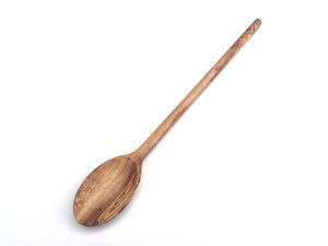 Kochlöffel oval runder Griff 35 cm aus Olivenholz
