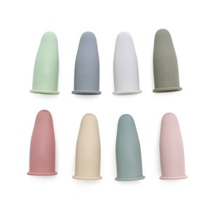 SNUFIE | Finger Toothbrush | Set of 2 | GREY & GREEN