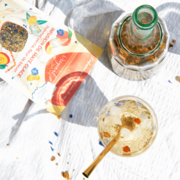 Biologische appel, perzik, bosbes Iced Mate - Klaar om te verkopen of BULK