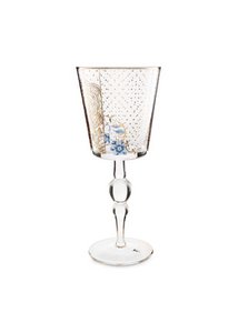Wine Glass o/f Royal Golden Flower 360ml