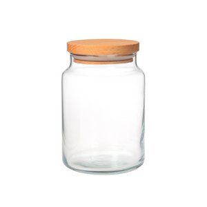 Joy Kitchen Vorratsglas aus Glas mit Holzdeckel 635 cc