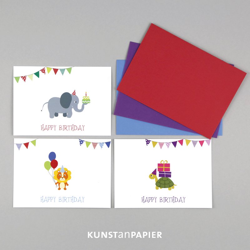 Carte postale anniversaire tortue Max