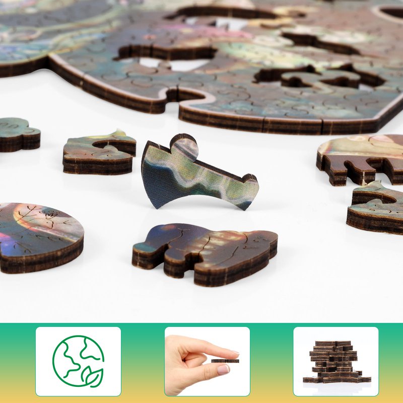 Ankh The Grower - Puzzle en bois sur le thème du crocodile