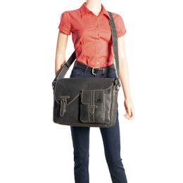 Umhängetasche Damen - Umhängetasche Herren - Umhängetasche Leder - Briefträgertasche Leder - 3 verschiedene Lederfarben