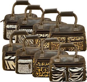 Bruine Zebra Tas – Crossbody Dames Tas in Cowboybag Stijl (Westernbag)