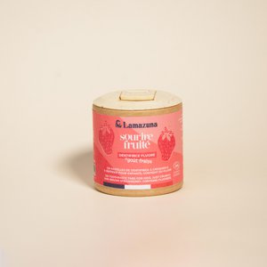 Kaubare Zahnpasta - Kinder - Erdbeergeschmack - mit Fluorid